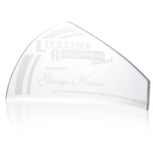 Pennant Starfire Glass Award - 6" Main Image