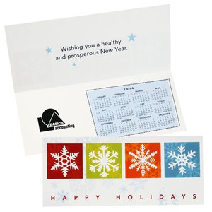Greet n Keep Calendar Card - Happy Holidays Main Image