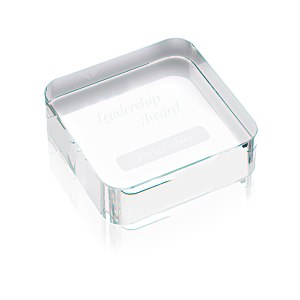Square Crystal Paperweight Main Image
