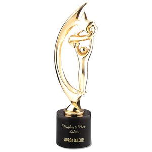 Showstopper Cast Metal Achievement Award - 14" - 24K Gold Main Image