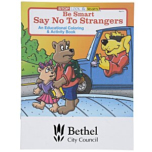 Be Smart, Say No To Strangers Coloring Book Main Image