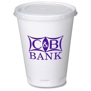 Trophy Hot/Cold Cup with Straw Slotted Lid - 12 oz.- Low Qty Main Image