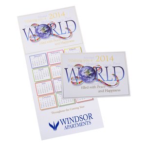 World Filled with Peace Calendar Greeting Card Main Image