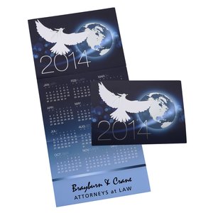 White Dove Calendar Greeting Card Main Image