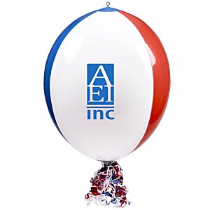 Vinyl Point of Purchase Balloon - Red/White/Blue Main Image