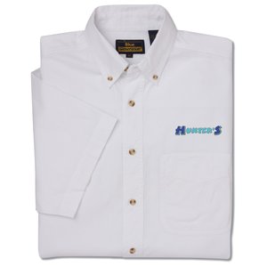 Short Sleeve Poplin Shirt - Men's - Closeout Main Image