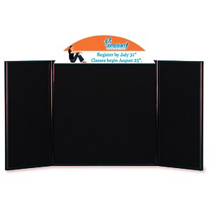 Briefcase Tabletop Display with Curved Header - 24" x 48" Main Image