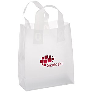 Soft-Loop Frosted Clear Shopper - 10" x 8" - Foil Main Image
