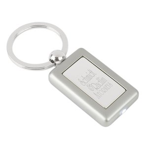 Metal Lighted Key Tag - Rectangle - Closeout Main Image