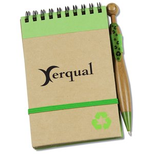 Natural Jotter w/Bamboo Swanky Pen - Closeout Main Image