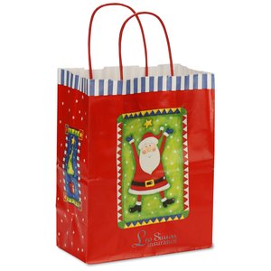 Holiday Gift Bag - Happy Santa Main Image