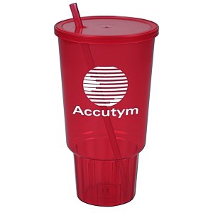 Car Cup with Lid & Straw - 32 oz. - Jewel Main Image
