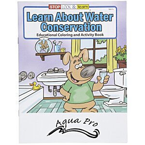 Learn About Water Conservation Coloring Book Main Image
