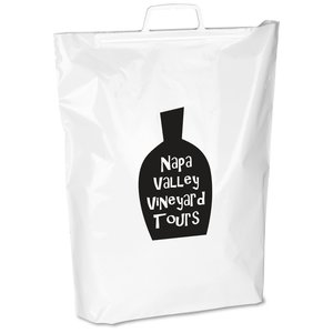 Rigid Snap Handle Plastic Bag - 18" x 15" Main Image