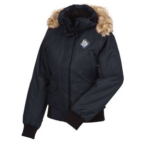 Hutton Insulated Hooded Bomber Jacket - Ladies' Main Image