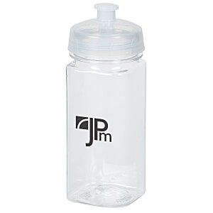 PolySure Squared-Up Water Bottle - 16 oz. - Clear Main Image