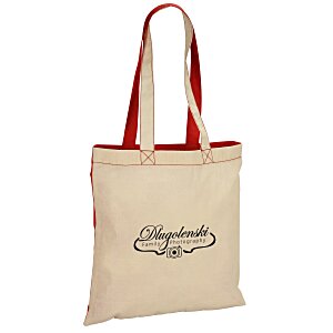 Lightweight Two-Tone Cotton Tote Main Image