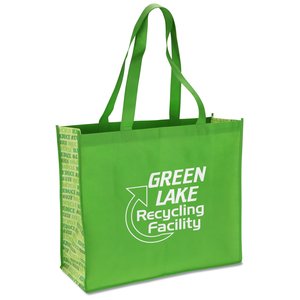 Non-woven Motif Carry All - Recycle - Closeout Main Image