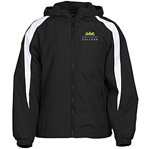 Athletic Fleece Lined Colorblock Jacket Main Image