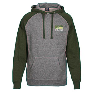 Independent Trading Co. Raglan Colorblock Hoodie - Embroidered Main Image