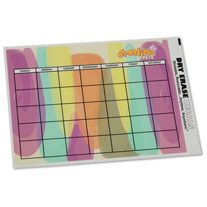 Removable Monthly Calendar Decal - Watercolor Main Image