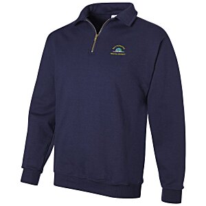 Jerzees Nublend Super Sweats 1/4-Zip Pullover - Embroidered Main Image