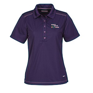 Dunlay MicroPoly Textured Polo - Ladies' - 24 hr Main Image