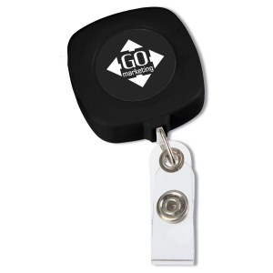 Retractable Tape Measure Badge Holder - Opaque - Closeout Main Image