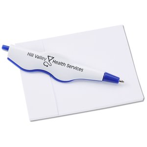 Cliptrax Pen and Adhesive Note Pad Set-Closeout Main Image