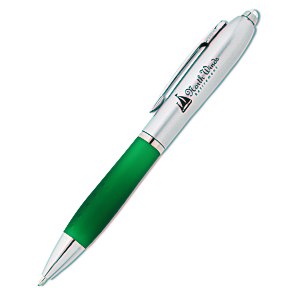 Silver Shine Pen with Flashlight Main Image