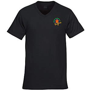 Fruit of the Loom HD V-Neck T-Shirt - Men's - Embroidered - Colors Main Image