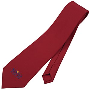 Solid Polyester Tie Main Image