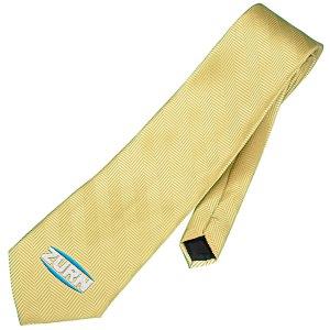Solid Herringbone Polyester Tie Main Image