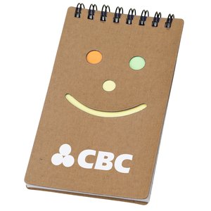 Smiley Sticky Jotter - Closeout Main Image