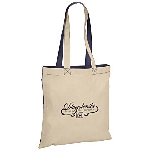 Lightweight Two-Tone Cotton Tote - 24 hr Main Image