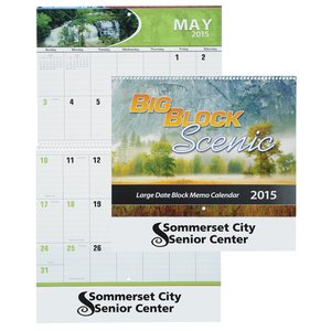 Big Block Scenic Calendar - Spiral Main Image