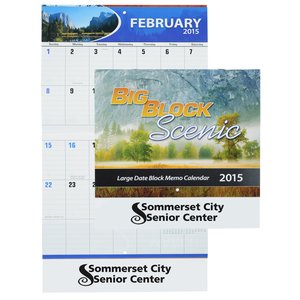 Big Block Scenic Calendar - Stapled Main Image