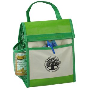Recycled Impulse Lunch Cooler - Green - Closeout Main Image