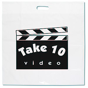 Oxo-Biodegradable Take Home Bag - 20" x 20" - White Main Image