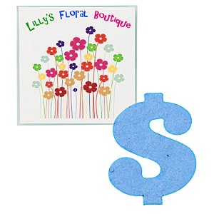 Plant-A-Shape Flower Seed Packet - Dollar Sign Main Image