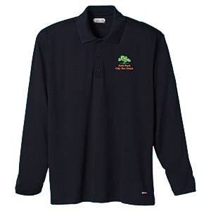 Brecon Long Sleeve Moisture Wicking Polo - Men's - 24 hr Main Image