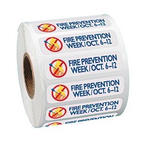 Full Color Sticker by the Roll - Rectangle - 1/2" x 2" Main Image