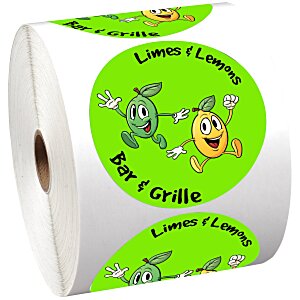 Full Color Sticker by the Roll - Circle - 3-1/4" Main Image