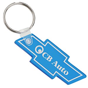Chevy Bow Tie Soft Keychain - Translucent Main Image