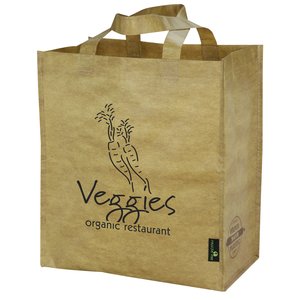 Laminated Brown Grocers Bag Main Image