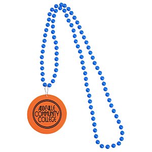 Mardi Gras Beads with Medallion Main Image