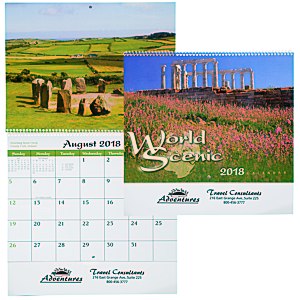World Scenic Calendar - Spiral - 24 hr Main Image