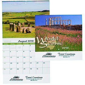 World Scenic Calendar - Stapled - 24 hr Main Image