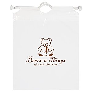 Poly Bag with Cotton Drawstring - 12" x 9-1/2" Main Image