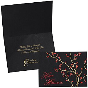 Red Berries Holiday Greeting Card Main Image